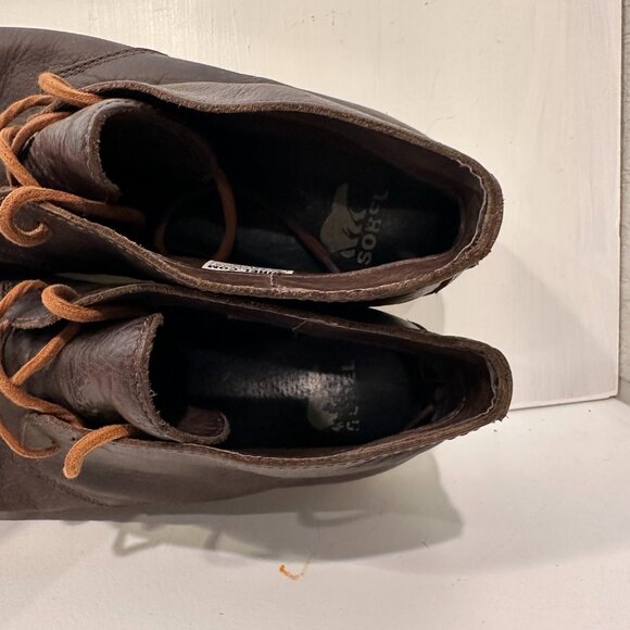 Sorel Kezar Chukka Ankle Boots Leather Brown Men's Size 13 - Picture 6 of 7